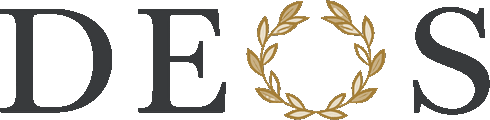 A brand lockup writing itself on, left to right